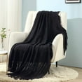 thumbnail image 1 of Manta Suave de Primavera Verano CREVENT 50''X60'' Negro Oscuro, 1 of 5