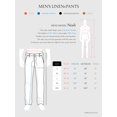 thumbnail image 6 of Ma Croix Mens Premium Soft Linen Pants Wrinkle Resistant Flat Front Classic Slacks, 6 of 6