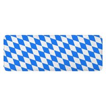 Blue White Checkerboard Checkered Pattern Kitchen Rug Mat,Kitchen Runner Rugs Non Skid Washable,Decorative Kitchen Floor Mats for Kitchen,Sink,Laundry,17"x47.2"