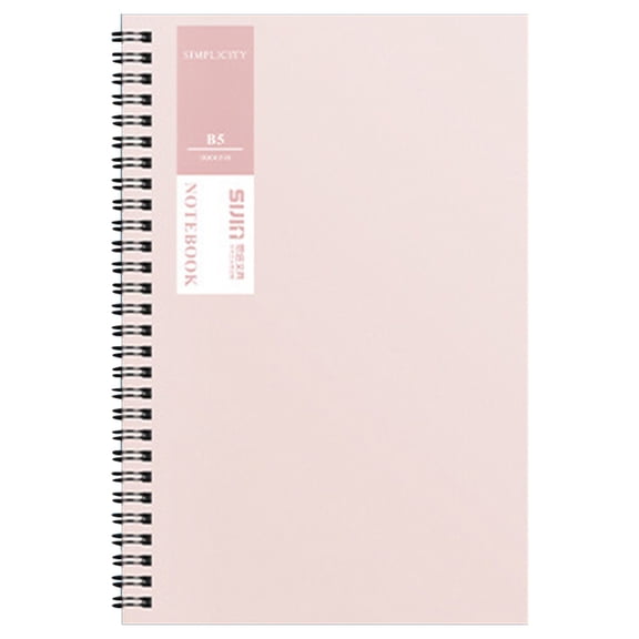 B5 Spiral Notebook, Double Coil Lined Writing Journal, Solid Color Hardcover Spiral Bound Notepad, Thick Paper Memo Book for Business Notes, Travel Logs, Daily Planning, Work Idea Recording
