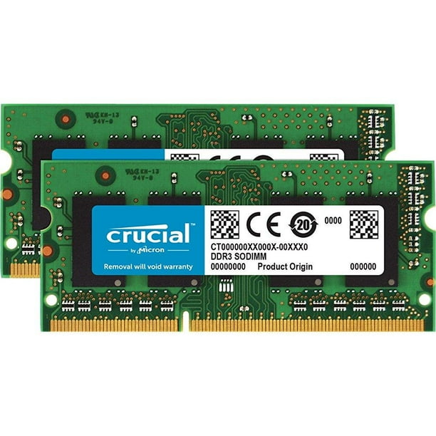 Crucial 8gb Kit 4gbx2 Ddr3 Ddr3l 1600 Mt S Pc3 Sodimm 1 35v 1 5v 4 Pin Memory For Mac Ct2k4g3s160bm Walmart Com Walmart Com