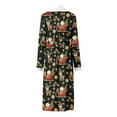 thumbnail image 7 of Womens Soft Pajama Clearance- Silk Satin Printed Sexy Bathrobes Plus Size Robe Sleepwear Black Size L, 7 of 7