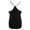 thumbnail image 7 of HAPIMO Women's Summer Tank Tops Sleeveless Shirts for Girls Scoop Neck Blouse Basic Tunic Camisole Solid Color Print Tops Casual Lace Strap Camis Vest Discount Black M, 7 of 7