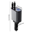 thumbnail image 3 of Likrtyny Cargador Coche USB 4 en 1 Toma Corriente Telescópica 86W PD QC3.0 (2 Tipo C), 3 of 3