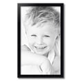 thumbnail image 2 of ArtToFrames 16" x 27" Satin Black Bull Nose Picture Frame, 16x27 inch Black Wood Poster Frame (WOM-1417), 2 of 7