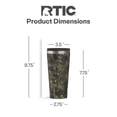 thumbnail image 4 of RTIC 20 oz Ceramic Lined Everyday Tumbler, Spill-Resistant Straw Lid, Olive Midnight Camo, 4 of 8