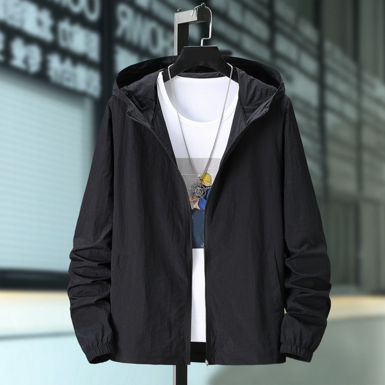 gvdentm Sports Jacket for Men Men's Casual Lightweight