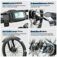 thumbnail image 5 of 24"Electric Mountain Bike for Adults,540W Brushless Motor, Top Speed 25MPH,40 Miles Commuting Range, Front Fork Suspension, Shimano 7-Speed,Dual Disc Brakes, 5 of 8
