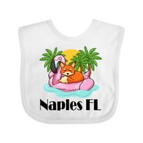 Inktastic Naples Florida Beach Vacation Boys or Girls Baby Bib