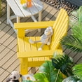 thumbnail image 3 of Costway Patio Kids' Adirondack Chair Seat Weather Resistant for Ages 3-8 Yellow, 3 of 6