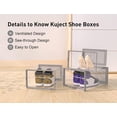 thumbnail image 4 of X-Large Shoe Storage Boxes Organizers Clear Plastic Stackable 12 Pack, Shoe Rack & Holder Substitute, Sneaker Containers, Toy Storage Organizer Bins for Closet, Entryway, Toy & Clothing Storage, 4 of 8