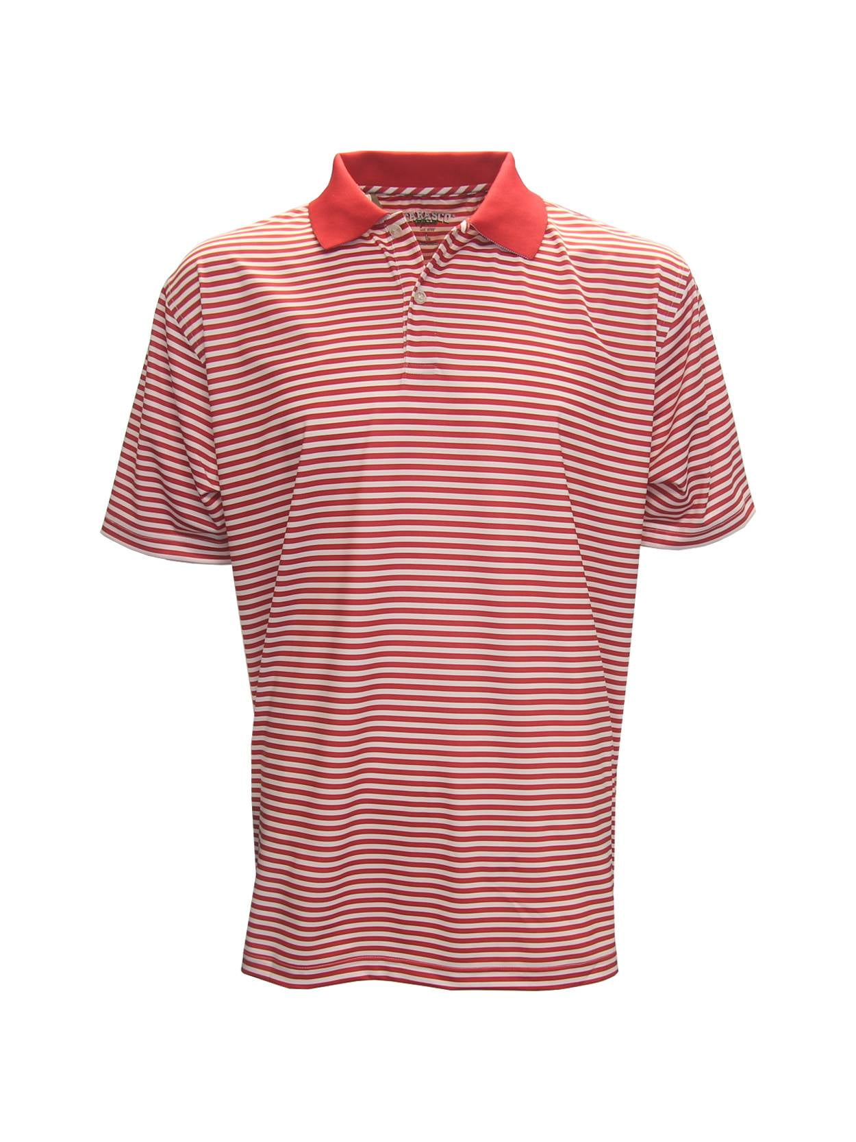 TABASCO Tabasco Repetitive Stripe Polo Golf Shirt, BRAND NEW