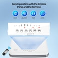thumbnail image 5 of Evaporative Air Cooler, 5.2 Gal Portable Swamp Cooler with Auto Oscillating, Remote, 3 Speeds, 12H Timer & 4 Ice Packs, 3-IN-1 Humidifying Cooling Fan Indooor Patio Garage, 5 of 7