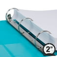 thumbnail image 2 of Samsill Fashion U86 - Presentation ring binder - for Letter A Size (8.5 in x 11 in) - capacity: 450 sheets - turquoise (pack of 2), 2 of 3