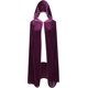 thumbnail image 2 of BIGXIAN Capa de terciopelo con capucha para niños, capa elegante para Halloween, Navidad, Cosplay, 2 of 4
