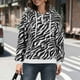 thumbnail image 1 of Puntoco Blusa de manga larga suelta a la moda para mujer, tops informales, abrigo con cordón y cremallera engrosada Puntoco Puntoco-5265, 1 of 5