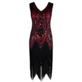 thumbnail image 3 of PrettyGuide Women's 1920s Flapper Dress Vintage Swing Fringed Gatsby Roaring 20s Dress, Small, 3 of 7