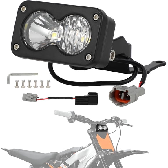 LED Headlight Kit for Sur Ron Talaria Sting MX4 MX5, 6000-6500K Light Bar for Dirt Bike, Dual Beam Motorcycle Front Headlamp for Eride Pro X260(White)