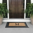 thumbnail image 3 of A1 Home Collections Paisley Rubber and Coir Outdoor Doormat, Non-Slip Backing, Black/Beige 23 x 38, 3 of 7