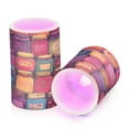 thumbnail image 7 of Yayeee Flameless Candles with Remote Flickering Battery Operated Multi Color Changing, Purple Jar, 7 of 7