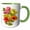 Green/White, variant on 3drose, Anemone Windflower Botanical Art, 11oz Mug