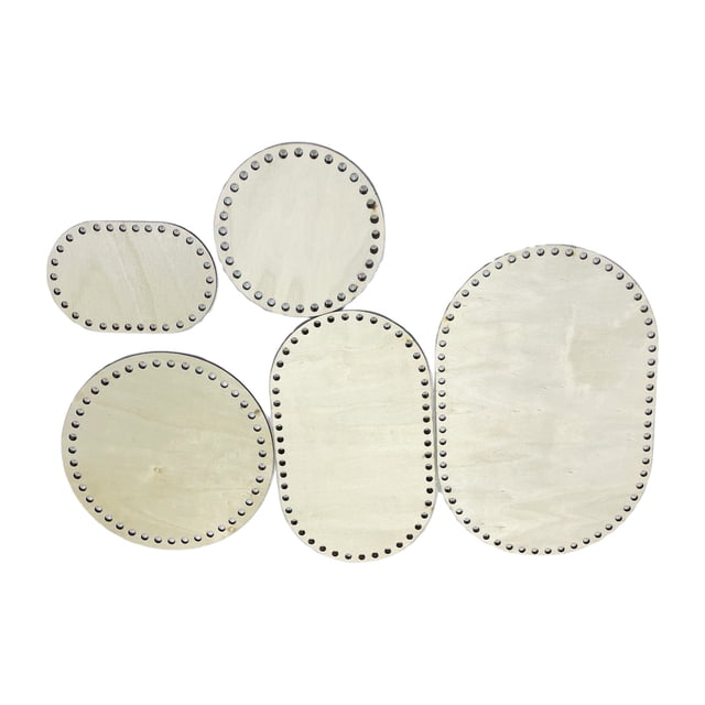 Matsuzay Los 5 fondos de cesta de madera proporcionan madera de primera calidad y son exquisitos, disponibles en varios tamaños para todas las De coser