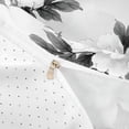 thumbnail image 3 of Erosebridal White Floral Queen Duvet Cover Set for Girls Women, Botanical Theme Bedding, Reversible, 3pcs 1 Duvet Cover and 2 Pillowcases, No Comforter, 3 of 5