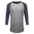 thumbnail image 1 of FashionOutfit Men's Basic Lightweight Baseball Raglan Shirt, 1 of 3