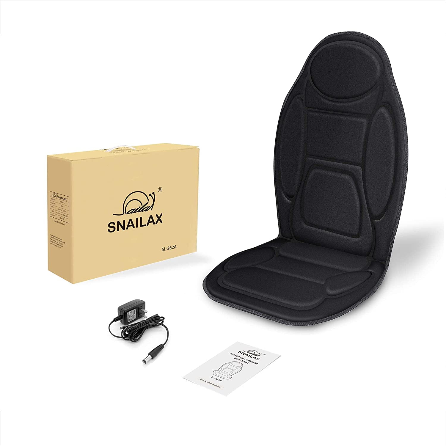 Snailax Vibrating Office Car Chair Warmer, 6 Motors Back Massage Seat  Cushion with Heat - Walmart.com
