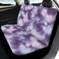 thumbnail image 3 of KUIFORTI 4Pcs Car Seat Covers Full Set Purple Tie Dye Car Seat Cover Set Easy Install Auto Front Rear Seat Covers Protectors Washable, 3 of 6