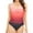 Pink, variant on Jacenvly 2024 Womens One-Piece Swimsuit Comfortable Ladies Retro Print Fitting Bikini Women's Piece Swimsuit Multicolor Fashion Womens Swimwear Plus Size Blue