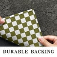 thumbnail image 6 of Olive Green and White Checkerboard Pattern Door Rugs,Washable Non Slip Door Mats Indoor,Decorative Door Mats,Entry Mat Indoor for Entrance,Bedroom,Kitchen,Bathroom,17"x30", 6 of 6