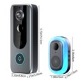 thumbnail image 4 of Office Desk Accessories Qwtwty Smart Visual Doorbell Wireless Tuya Remote Video Doorbell IP65 Waterproof Home Intercom HD Night Vision WiFi Security Door Doorbell Monitoring Capture, 4 of 9