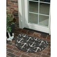 thumbnail image 5 of Unique Loom Outdoor Coastal Collection Area Rug - Ahoy (3' 1" x 6' 1" Hearth Charcoal/Ivory), 5 of 10