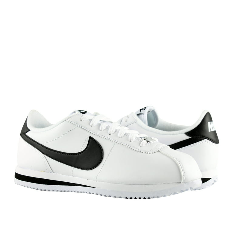 rodillo Musgo Disminución Nike Cortez Basic Leather Men's Shoes White/Metallic Silver/Black  819719-100 - Walmart.com