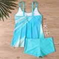 thumbnail image 2 of Otvok Summer Tankini Swimsuits for Women Two Piece Bathing Suits with Sporty Pockets Boy Shorts Beach Swimdress, 2 of 6