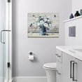 thumbnail image 5 of Country Floral Wall Art Christian Flower Pictures Wall Decor Rustic Butterfly Canvas Prints Painting Modern Artwork Home Decorations for Bathroom Kitchen Bedroom Office Framed 16"x12", 5 of 6