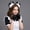 Black and White, variant on Rechargeable Faux Fur Anime Animal Ears Headband, Electric Moving Anime Wolf Fox Ears Headwear, Plush Fluffy Cat Ears Headpeice for Halloween Birthday Christmas