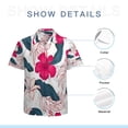 thumbnail image 7 of High Quality Hawaiian Shirts for Men Short Sleeve Aloha Beach Shirt Floral Summer Casual Button Down Shirts Blouses RKW265, 7 of 7
