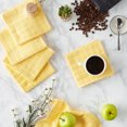 thumbnail image 3 of DII Solid Yellow Windowpane Cotton Terry Dishcloth 6 Piece 12x12, 3 of 3