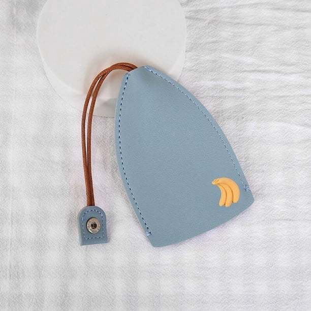 Estuche para llaves extraíble con dibujos animados de corazón de niña, funda protectora creativa de cuero PU para llave de coche, universal