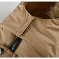 thumbnail image 5 of Girls Coat Winter Coats for Boys with Pocket Zipper Solid Long Sleeve Windproof Packable Hooded Coat for Boys 8-9 Years, 5 of 9