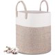 thumbnail image 1 of Laundry Basket - 40 x 35 cm Foldable Storage Baskets - Cotton Rope Laundry Basket with Handles - Toy Storage Basket - for Living Room, Bathroom, 1 of 5