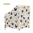 thumbnail image 7 of Renewold Waterproof Patio Chair Covers UV Protection Weatherproof Lounge Chair Covers Heavy Duty Funiture Covering Fits up to 29W x 33D x 36H Inches, Chicken Rooster Floral White, 7 of 7