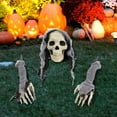 thumbnail image 5 of BiFandian Halloween Skeleton Decorations Outdoor, Skull Ground Breaker Stakes, Outdoor Scary Halloween Yard Lawn Garden Decorations, 5 of 7