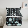 thumbnail image 2 of Erosebridal Bohemian Comforter Set Boho Aztec Striped Bedding Set for Teens,Tribe Geometry Triangle Duvet Insert Mexican Style Bed Quilt Bohemian Style Room Decor Twin,Southwestern Decor, 2 of 6