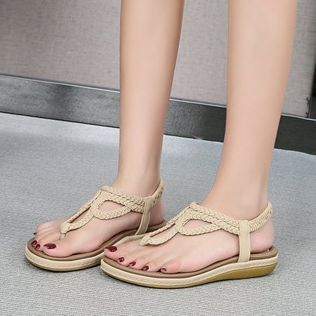 

Wozhidaose Womens Sandals Wedge Sandals for Women Sandals Shoes Wedges Buckle Strap Sandals Summer Shoes For Flip Flops for Women