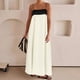 thumbnail image 3 of WILLBEST Vestidos de Mujer Vestido Largo de Mujer con Ribete En Contraste y Tirantes Finos Conjuntos de Verano Viajes Vacaciones Vestidos Largos sin Mangas Chica, 3 of 3