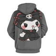 thumbnail image 2 of KUROMI Hoodie with Pocket Anime for Men Women Couple Gift, 2 of 7