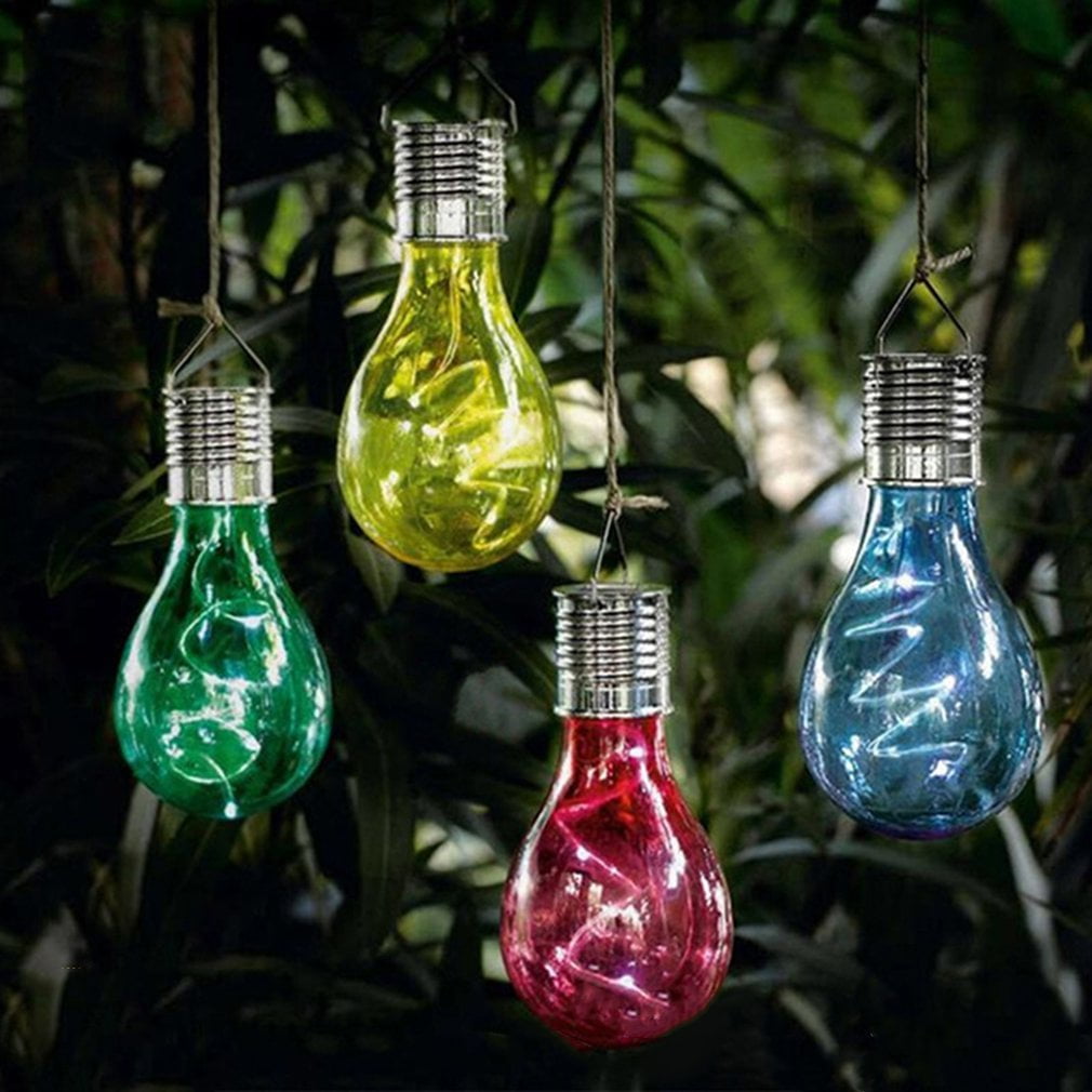 5pcs Hanging Solar Led Light Bulbs Waterproof Outdoor Decor Night 5pcs Hanging Solar Led Light Bulbs Waterproof Outdoor Decor Night